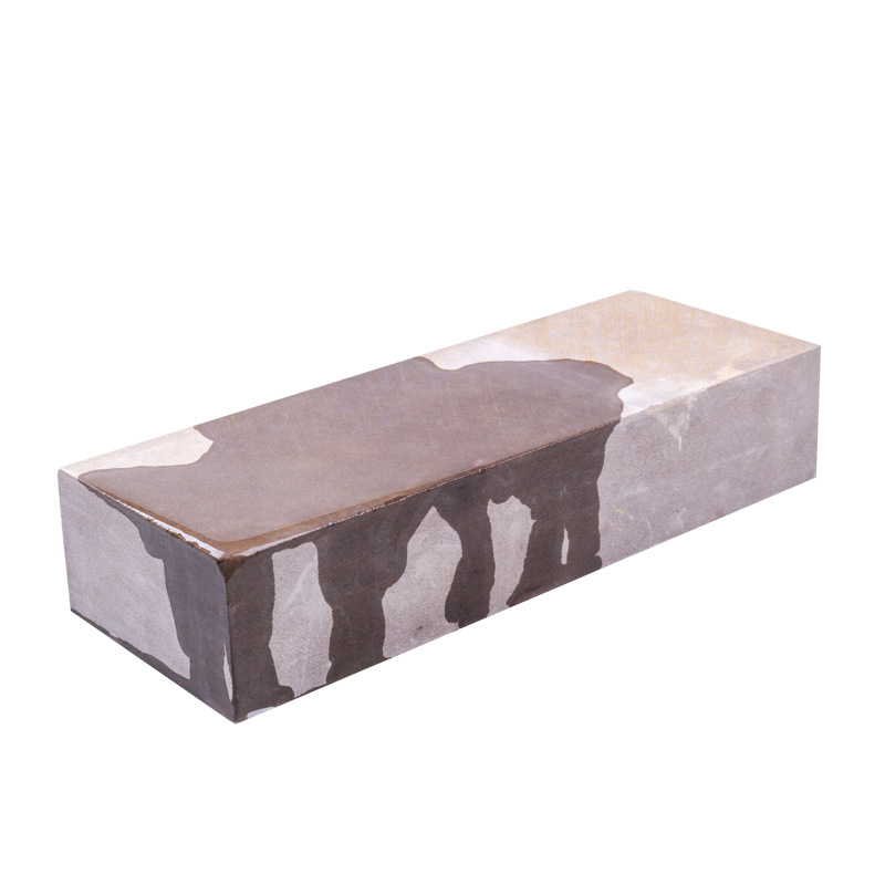 8斤1800目户外红石磨刀石红岩石原石家用厨房磨刀石