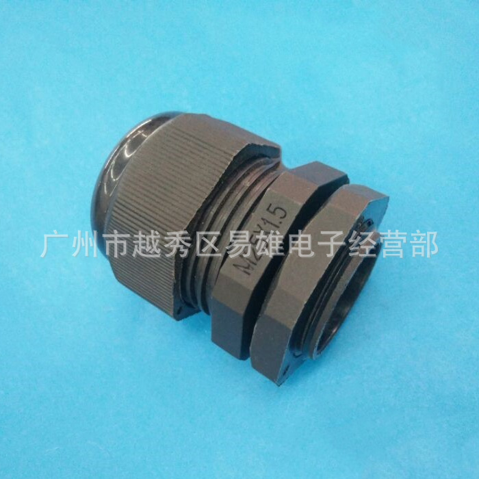 pg7尼龙电缆防水接头m12x1.5锁头m12 m16 m18 m20 m22.
