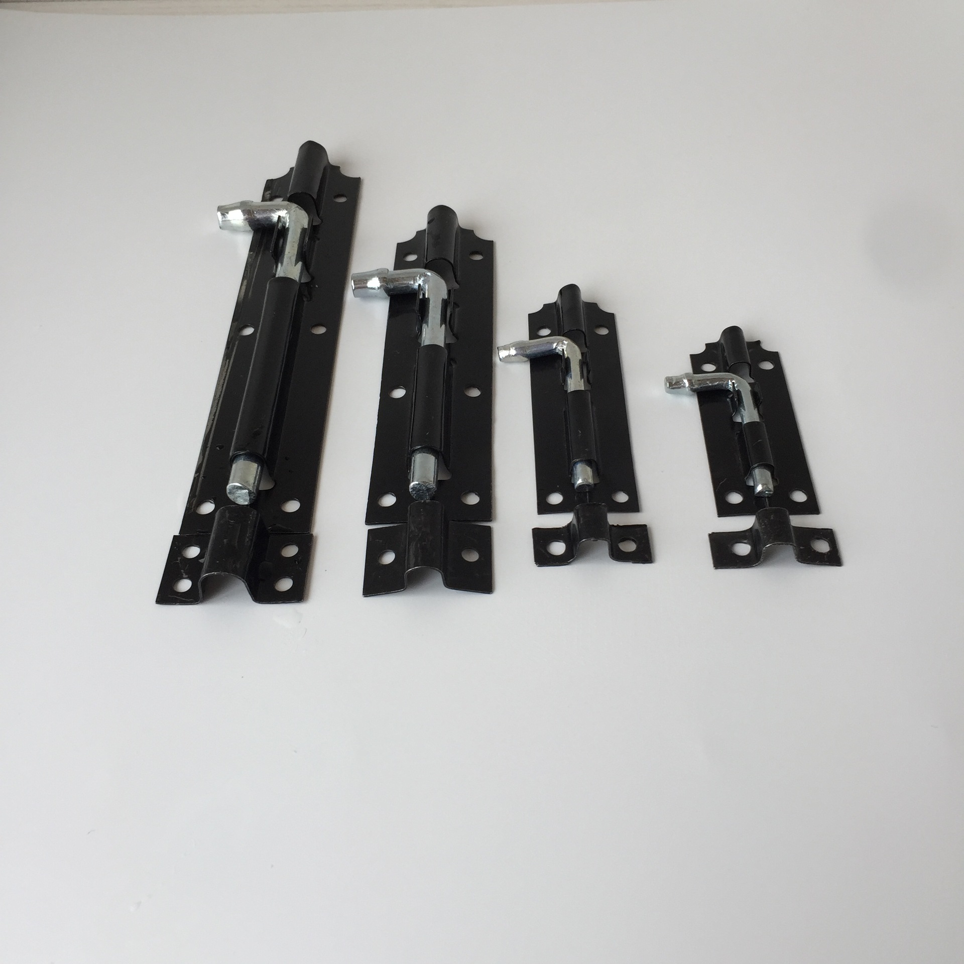 【厂家直销】插销铁3寸老式黑漆f型木门门窗明装门栓铁插销