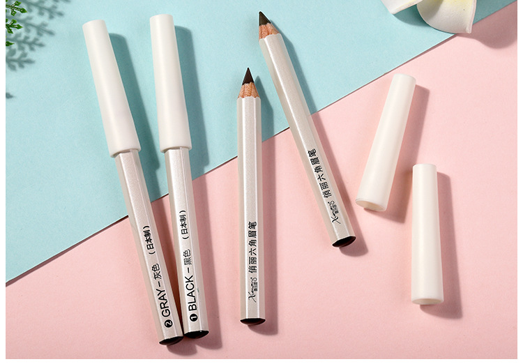 雪玛丽 铅笔头六角眉笔小巧防水防汗不晕妆不脱色初学者画眉