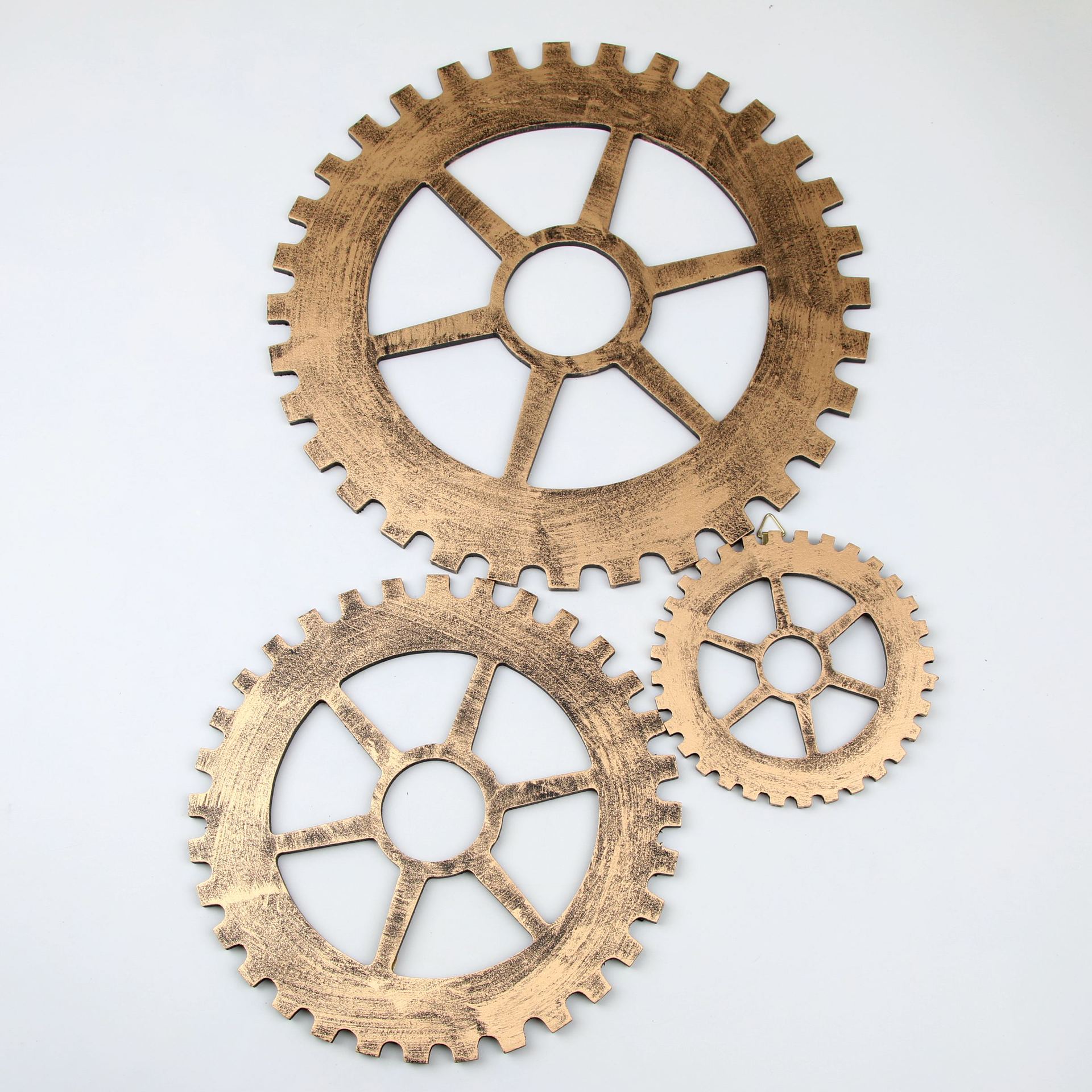 跨境热销爆款复古工业风壁挂酒吧餐厅挂件装饰品组合壁饰齿轮批发