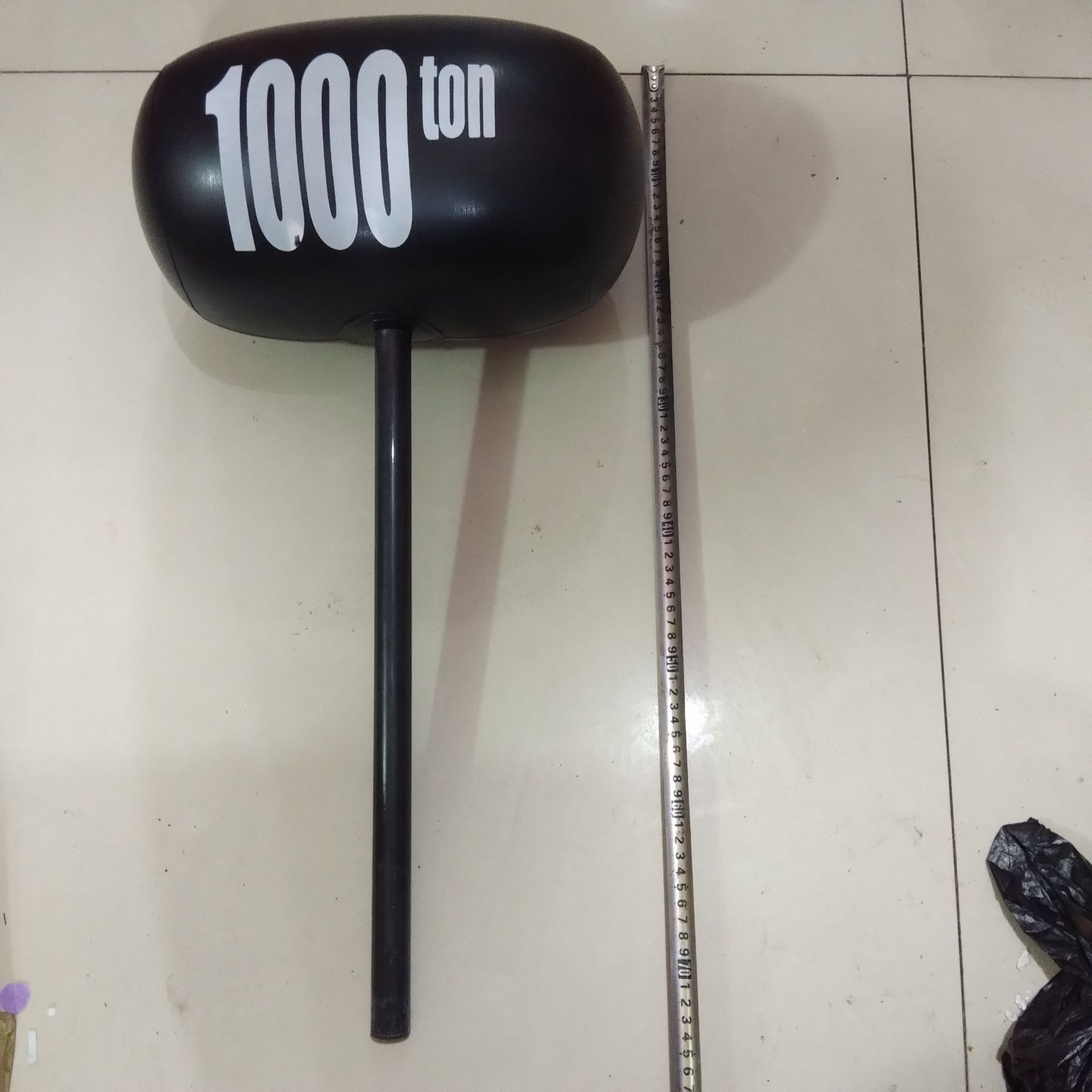 厂家批发充气玩具 充气大千吨锤1000锤子 充气1000吨锤子 大号千