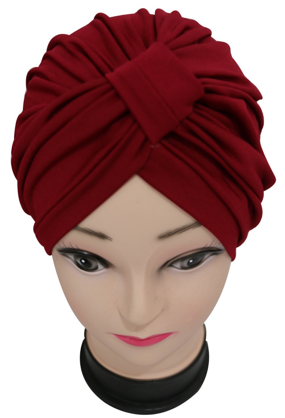 欧美新款莫代尔纯色印度帽女套头帽包头帽月子瑜伽帽 turban hats