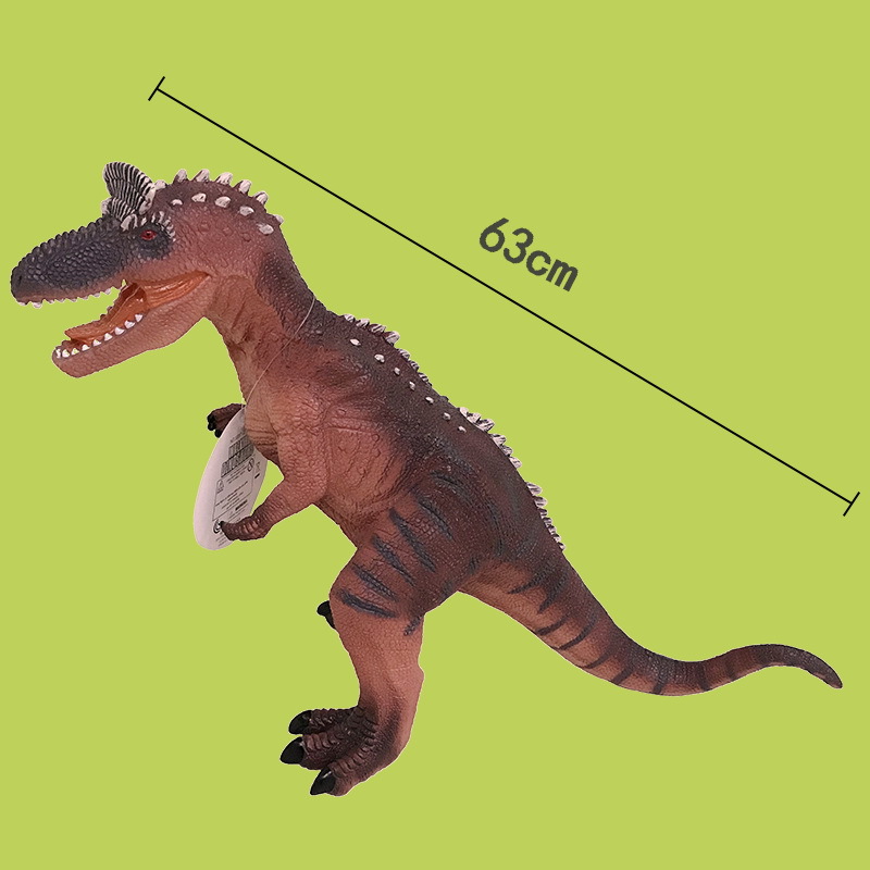 搪胶软胶仿真冰脊龙恐龙儿童模型2021新玩具外贸出口大号填充摆件