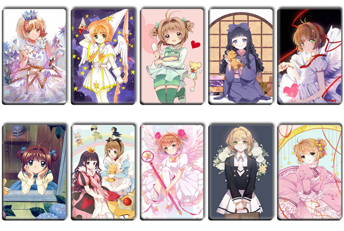 漫展周边货源魔卡少女樱卡贴百变小樱学生公交卡饭卡水晶卡贴