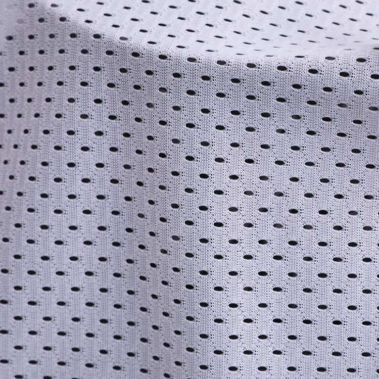 68d110g Filament Warp Knitting Mesh Hole Cloth Breathable Bag Latex Pillow Core Seat Mattress Home Textile Fabric