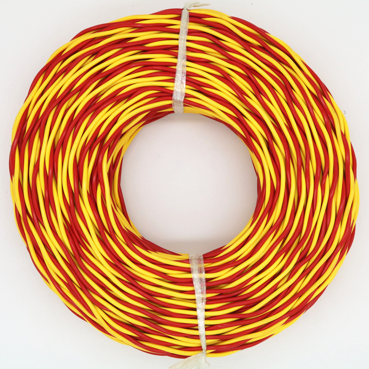 纯铜花线zc-rvs双绞线led电源线软护套电灯线接电器专用