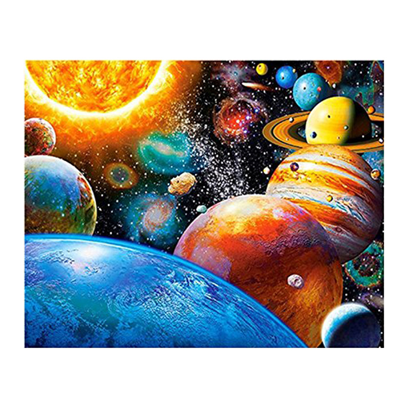 钻石画十字绣星球5d钻石画满钻外贸爆款厂家批发风景装饰画