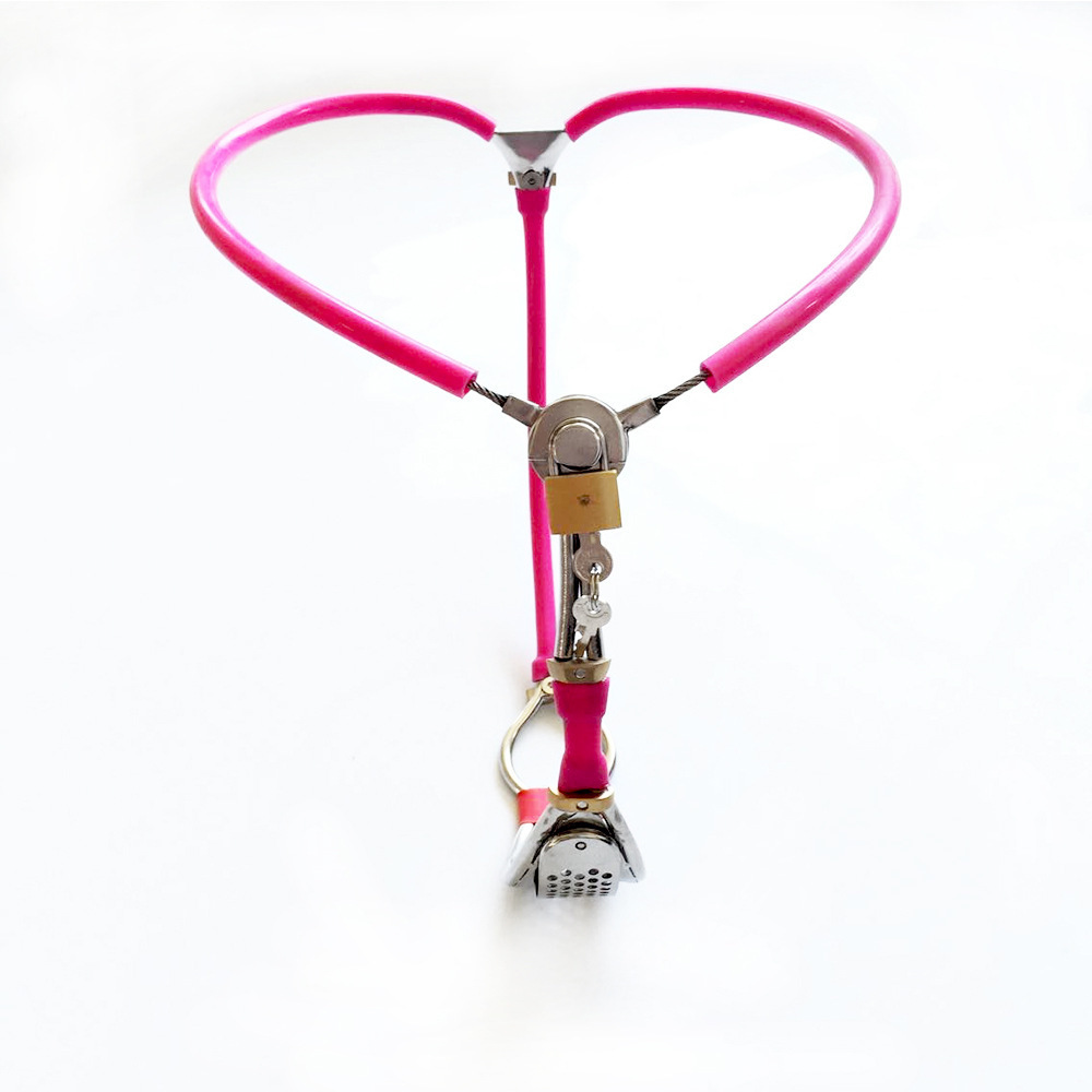 黑帝红妆系列隐形女用纯贞贞操带贞洁锁 防自慰成人用品 另类玩具