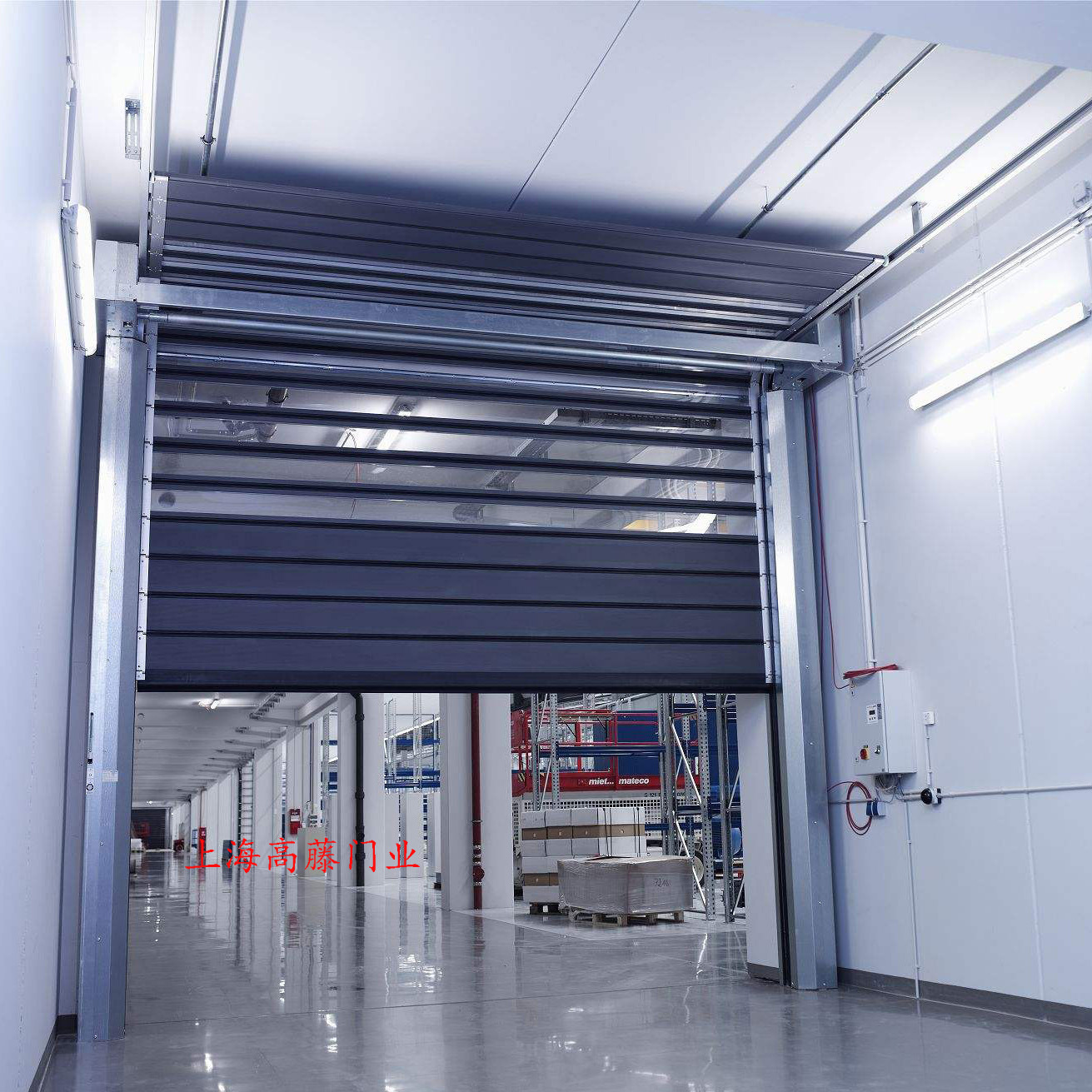 0成交0套相似同款4车间用带透视窗快速卷帘门工业高速自动卷闸门工厂