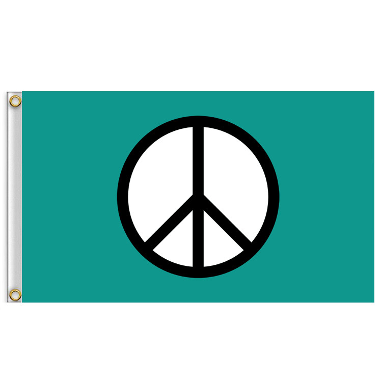 和平标志旗 90x150cm peace symbol flag 3x5