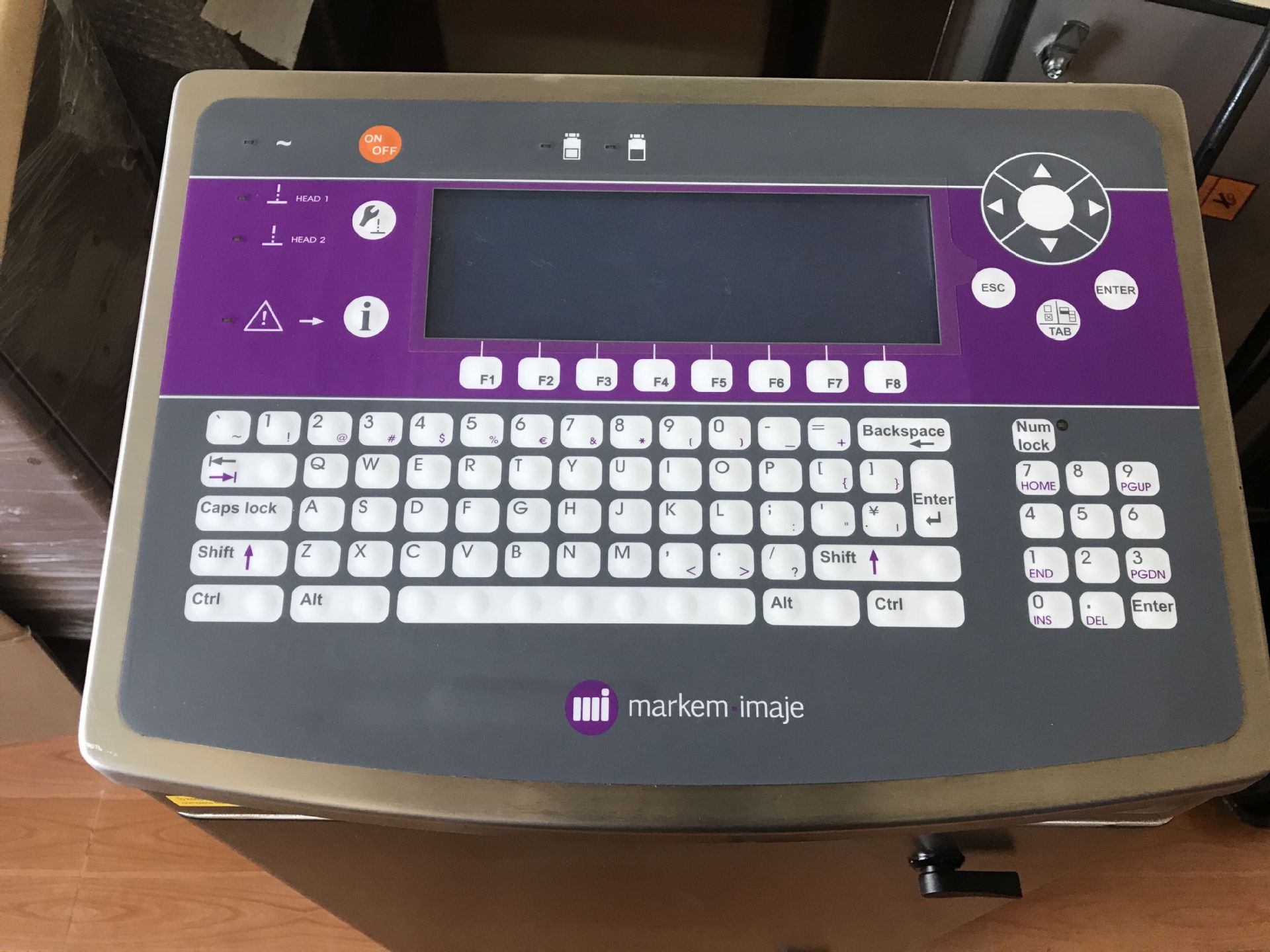 低价供应95成新马肯依玛士9040喷码机