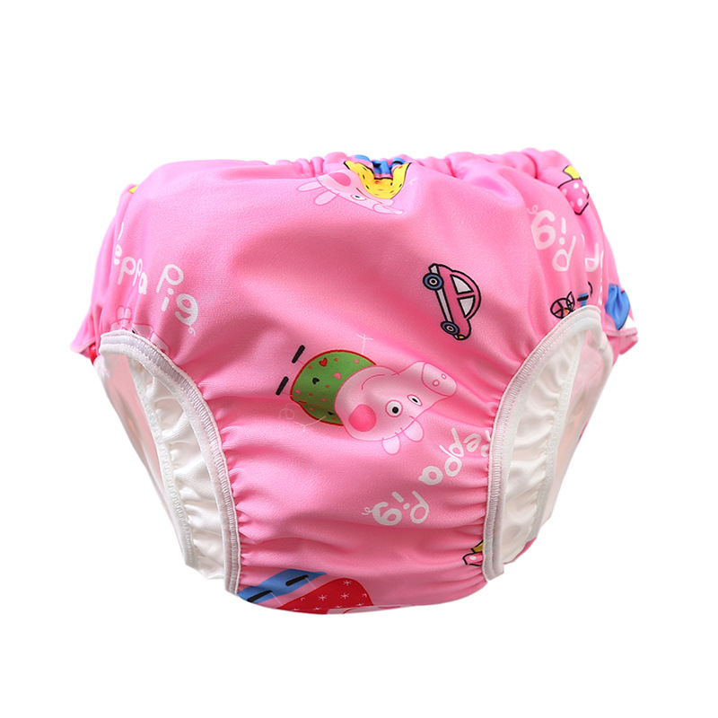 儿童泳裤女童泳衣泳裤婴儿防水防漏泳裤泳装宝宝可爱花边女孩泳裤