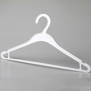 塑料晾衣架 防滑裤架衣架塑料家用 服装展示衣架白色定制批发