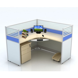 l型办公屏风桌单人位办公室屏风隔断办公卡座深圳家具
