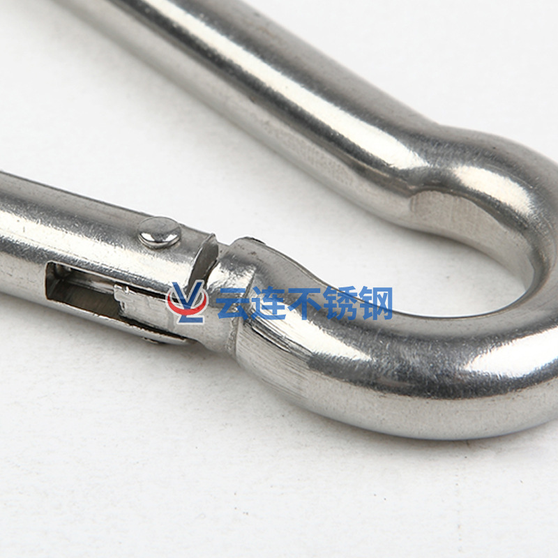 304 Stainless Steel Spring Hook Carabiner Connecting Hook Rigging Spring Buckle Factory Price Supply Chain Buckle Rope Buckle