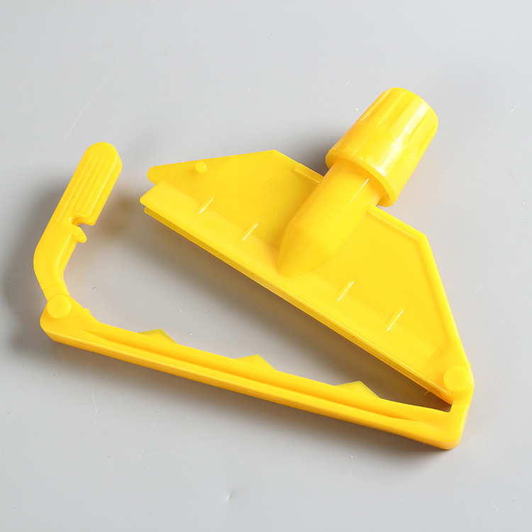 供应拖把头塑料夹头配件多色蜡拖夹水拖夹厂家直销