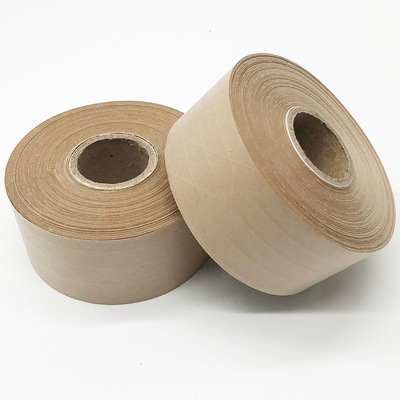牛皮纸印字胶带 耐高温胶带 定制生产湿水夹筋牛皮纸胶带