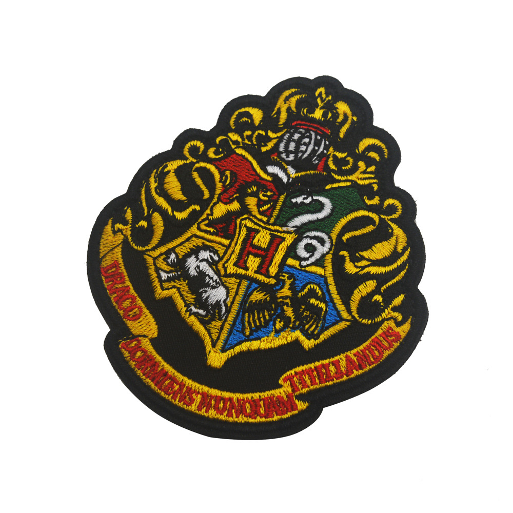泰沣现货 定做魔术贴 哈利波特格兰芬多学院校徽刺绣臂章 背包贴