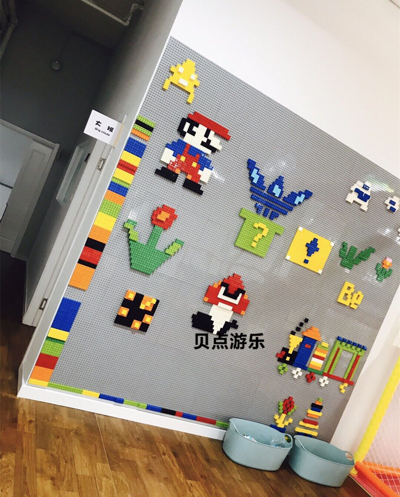 兼容乐高大颗粒积木墙儿童幼儿园早教积木墙建构拼插创意拼搭