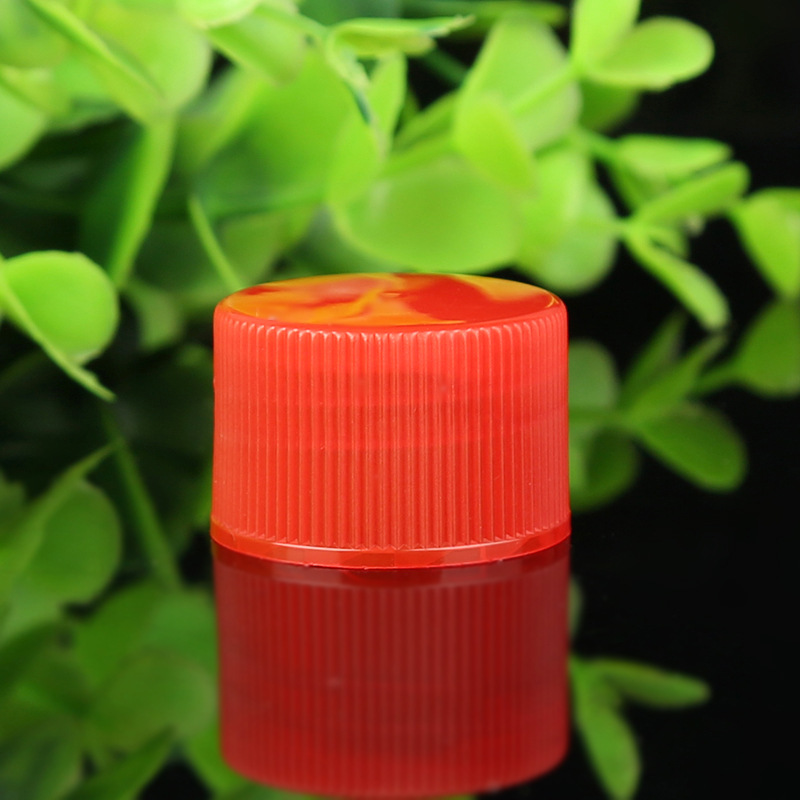 厂家供应普通红色盖子 口径28普通盖 塑料旋盖 量大价优.