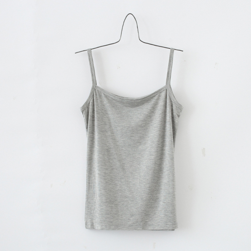 Summer Korean Style Modal Camisole Women's Summer High Elastic Slim Fit Camisole Base Tube Top Short Vest