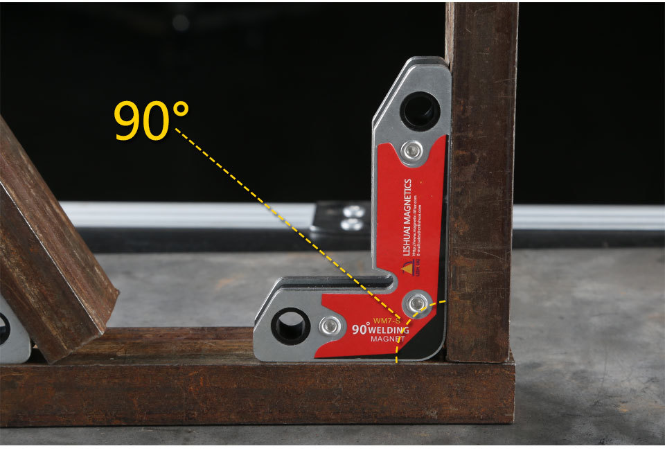 力帅磁性焊接固定器直角厂家销 工装夹具 内外直角wm7-s电焊吸