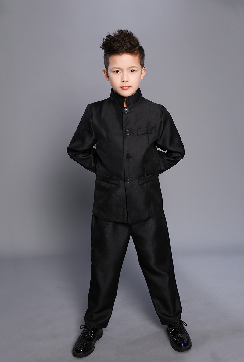 儿童中山装五四青年服民国学生装中小学生合唱表演服国学演出服装