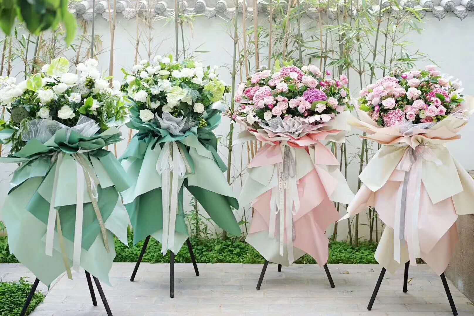 花店用品开业花篮三脚架三脚支架 实木花架 庆典花篮三角架批发