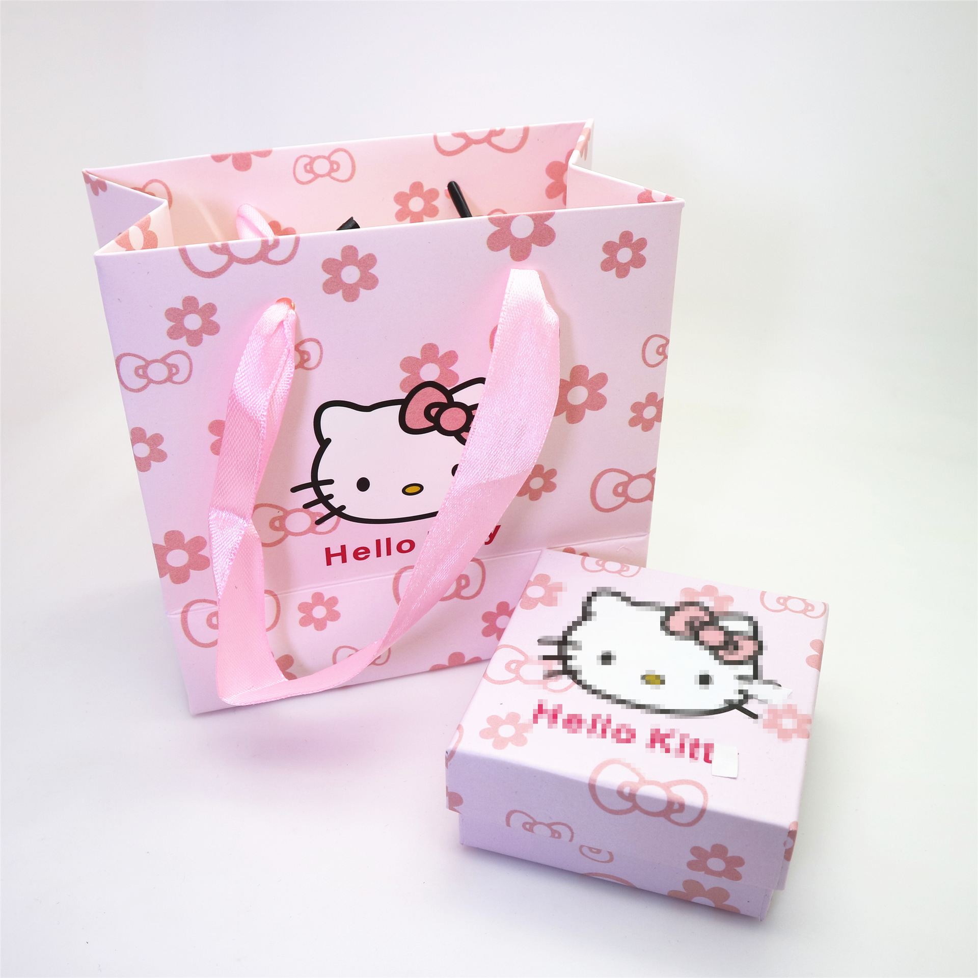 创意韩版卡通首饰盒KT手镯包装盒KT猫戒指礼盒 盒代发