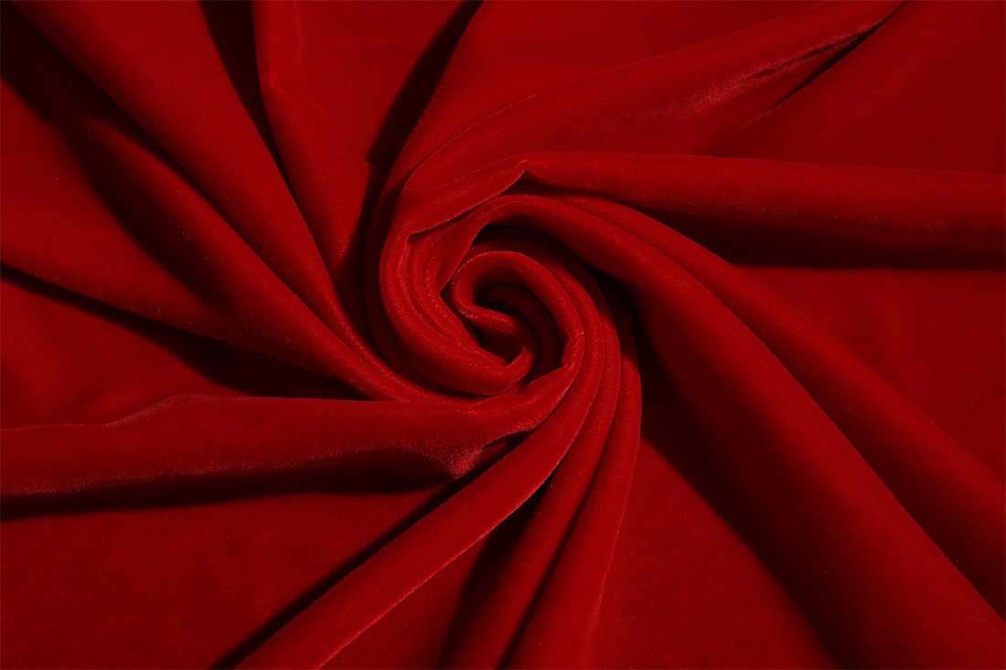 直销天鹅绒密丝绒面料 定制酒红色会议桌背景舞台阻燃幕布 批发