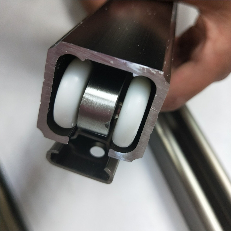 移门轨道吊轨铝合金滑道 吊滑轮轨道玻璃门吊轨木移门导轨滑道