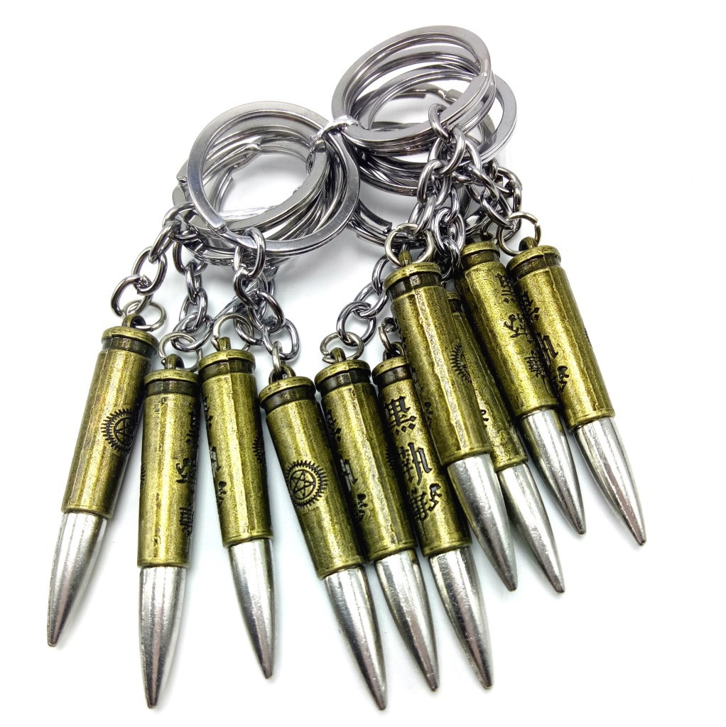 仿真子弹壳钥匙扣 金属子弹钥匙扣 2元店地摊货源 解放军叔叔纪念