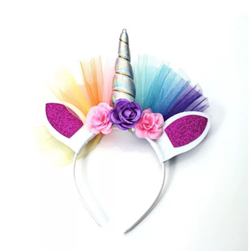 Creative Fashion Pony Headband Unicorn Party Princess Headband Halloween Carnival Little Girl Headdress Wholesale