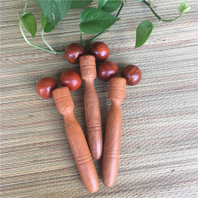 供应越南花梨木两轮按摩器木质多功能手动按摩滚轮按摩