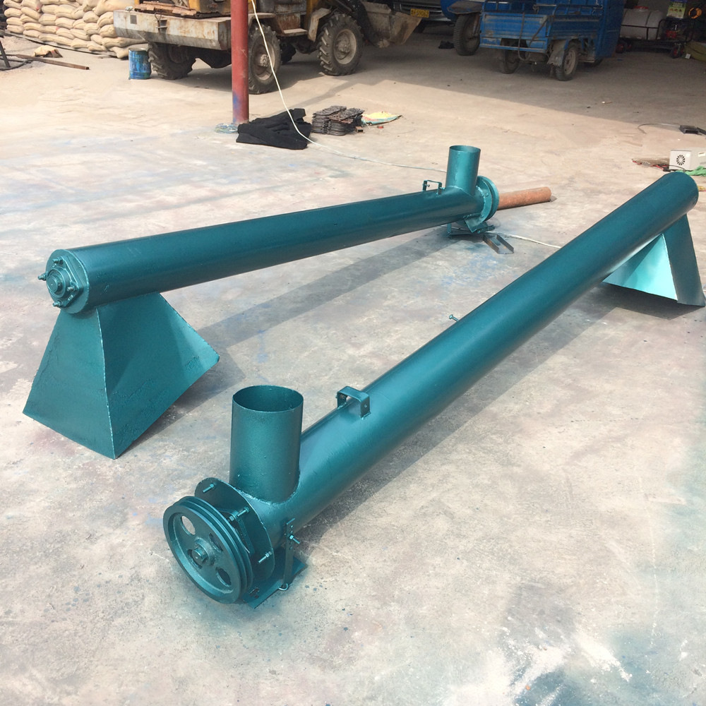 定做304不锈钢蛟龙机炭渣炉灰管式有轴螺旋输送机 污泥砂浆提升机