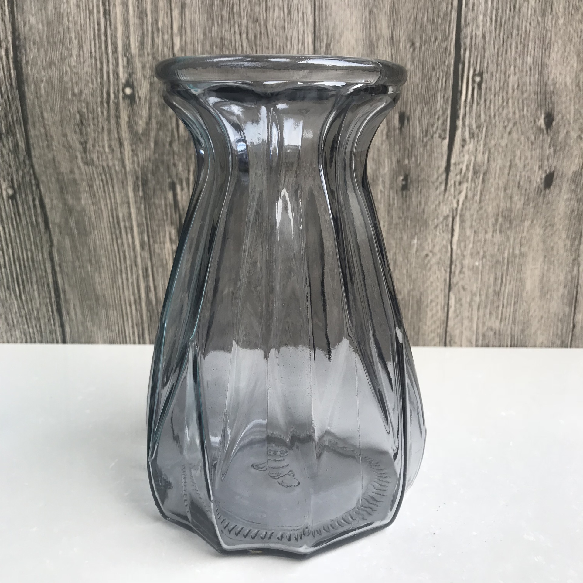 欧式简约透明玻璃花瓶 莲花折纸水培花瓶家居摆饰彩色菱形批发