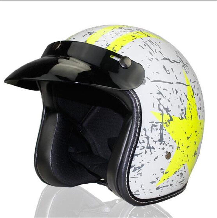dot正品哈雷半盔复古盔摩托车头盔电动车头盔dot认证男女通用