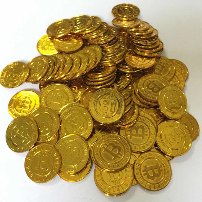 金币道具塑料金币游戏币筹码币儿童玩具海盗金币比特币厂家直销