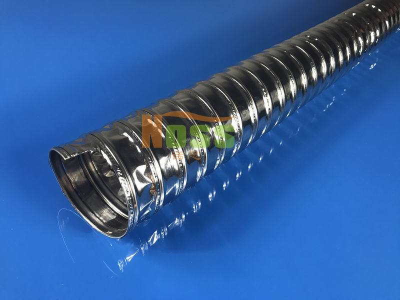 铝箔伸缩保温管 阻燃钢丝伸缩通风管 抽烟机专用耐高温伸缩排烟管