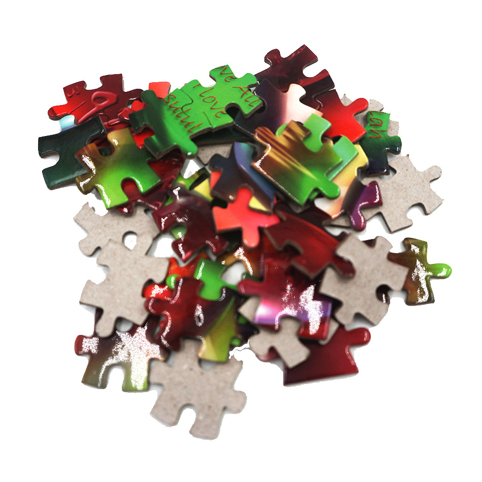 纸质卡通广告拼图 婴幼儿童益智玩具纸制图案拼板厂家批发