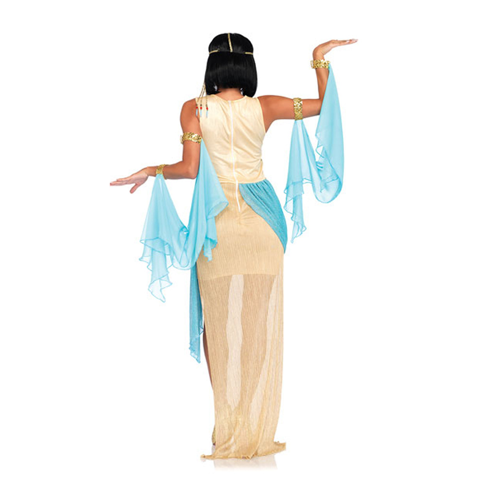 新款 阿拉伯跳舞女郎服 万圣节角色扮演服装 希腊白金女神长裙