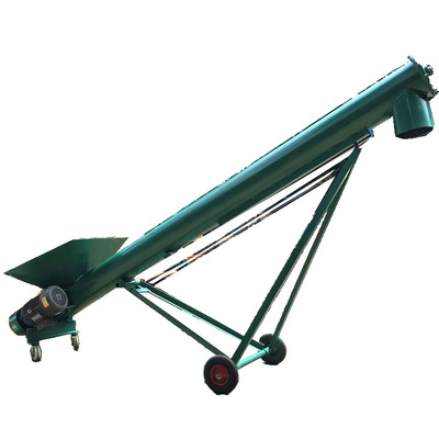 搅拌站商品混凝土水泥上料机饲料干粉螺旋提升机 300螺旋输送机