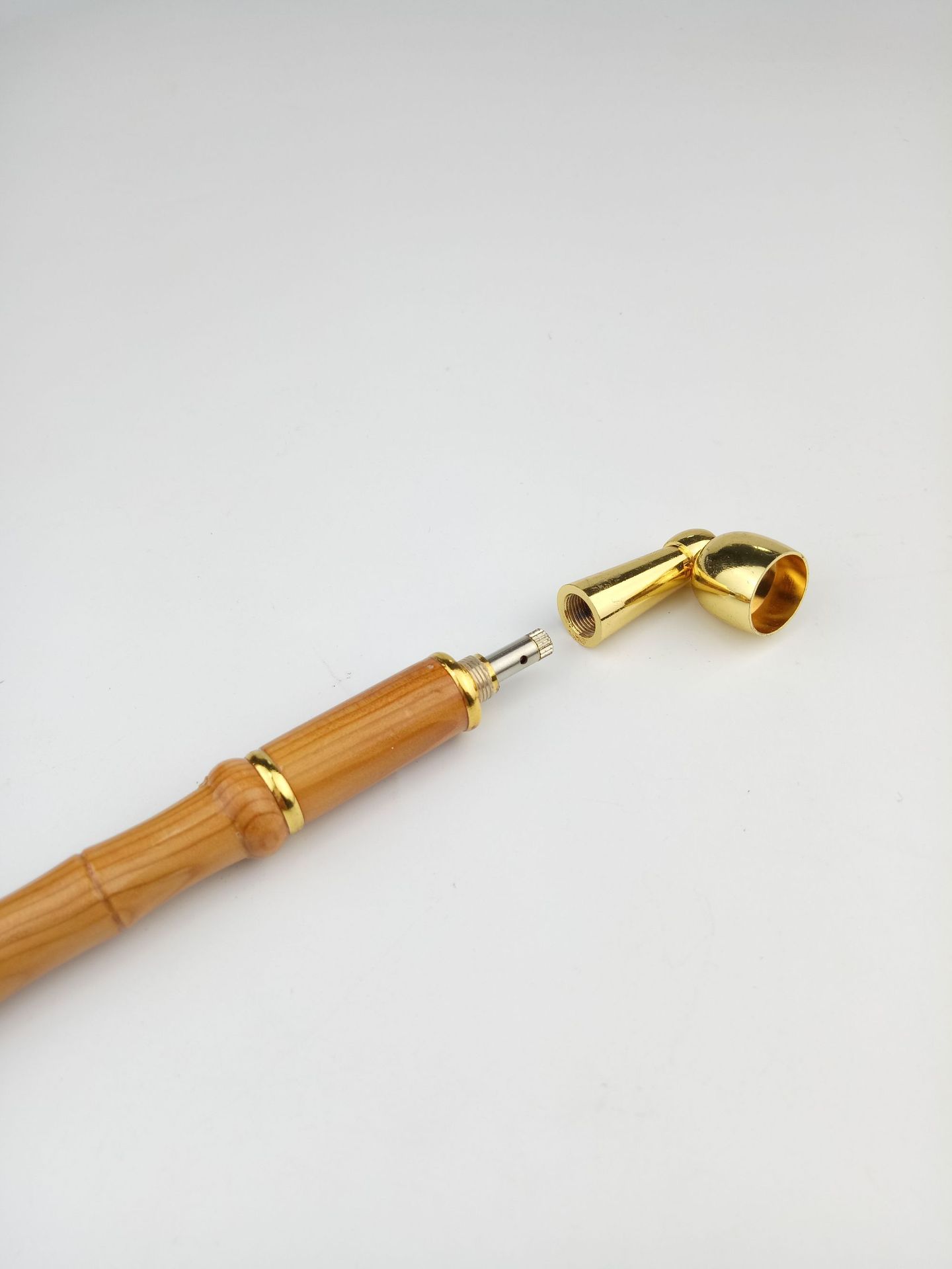 厂家批发 檀木长柄烟斗 双用过滤烟斗木质工艺品烟嘴实木家居必备