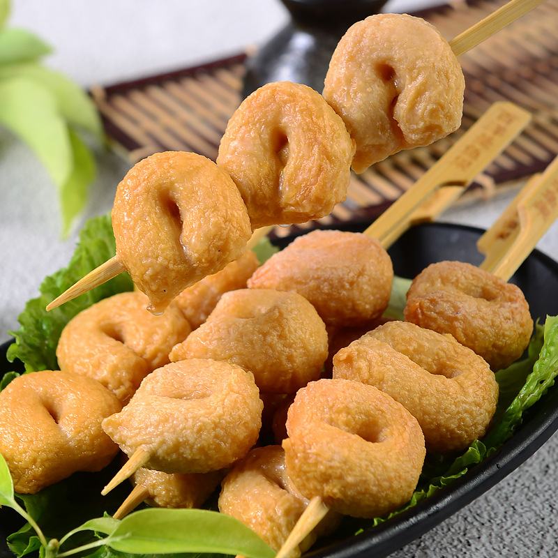 关东煮食材圣鱼果10串350g火锅麻辣烫串串香连锁便利店鱼丸批发商