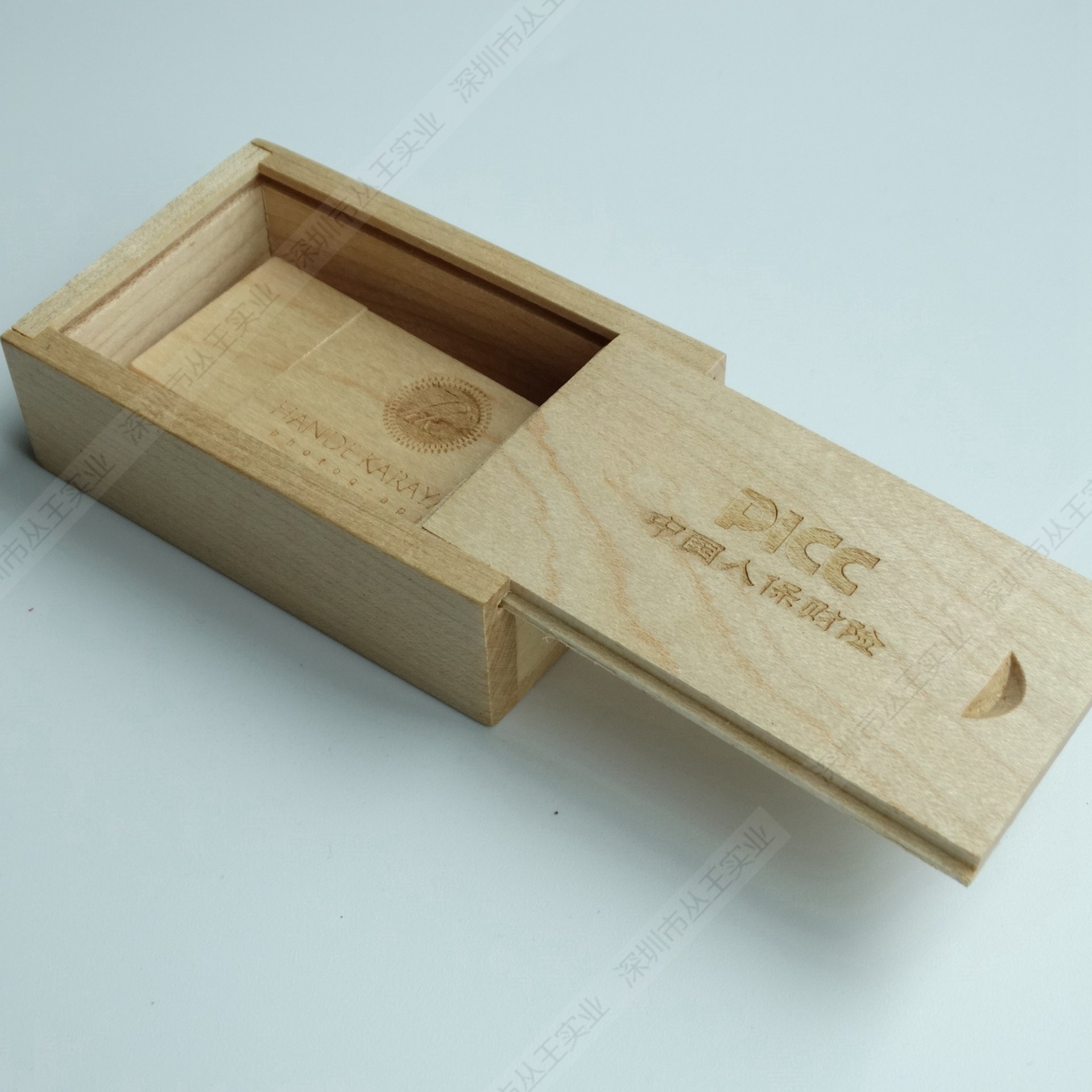 枫木礼品盒u盘套装新款高档木质礼品套装企业定制logo创意礼品