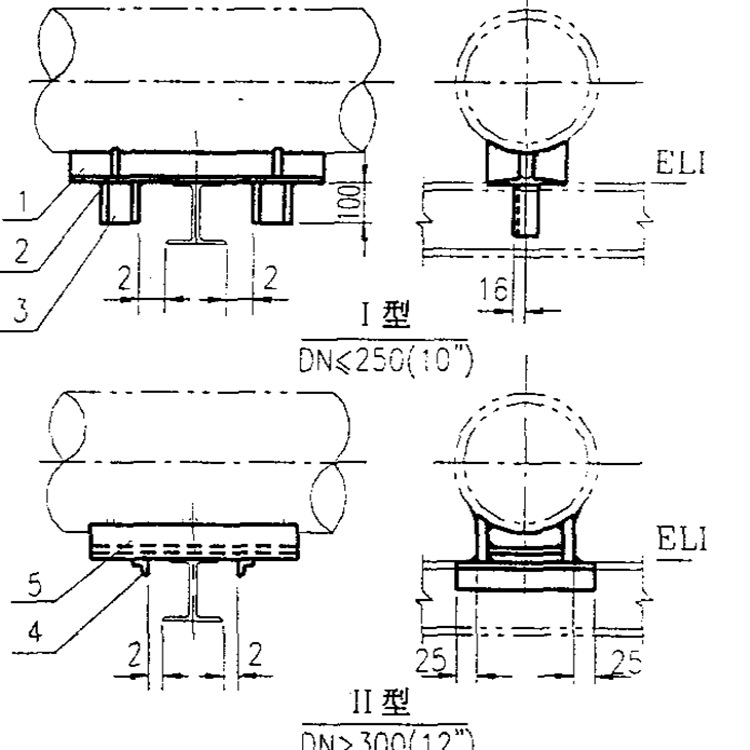 安阳k4管卡式水平管用轴向挡块 管夹式水平管用轴向挡块价格