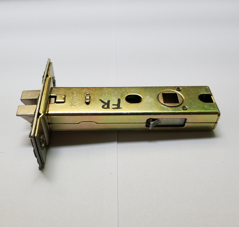 70防插锁舌 房门锁锁芯 三杆锁分叉锁舌 锌合金锁舌