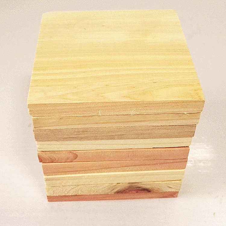 天然杉木片手工diy实木块 方形杉木木片 正方体木块 模型绘画木板