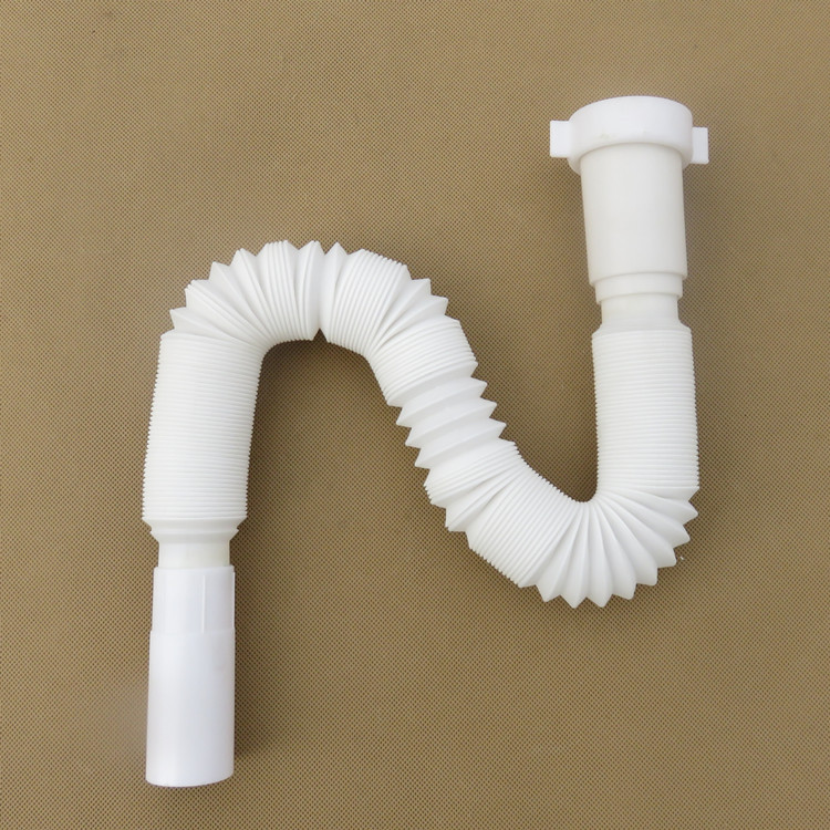 塑料菜盆伸缩管下水管洗脸盆洗漱台水槽排水管白色管